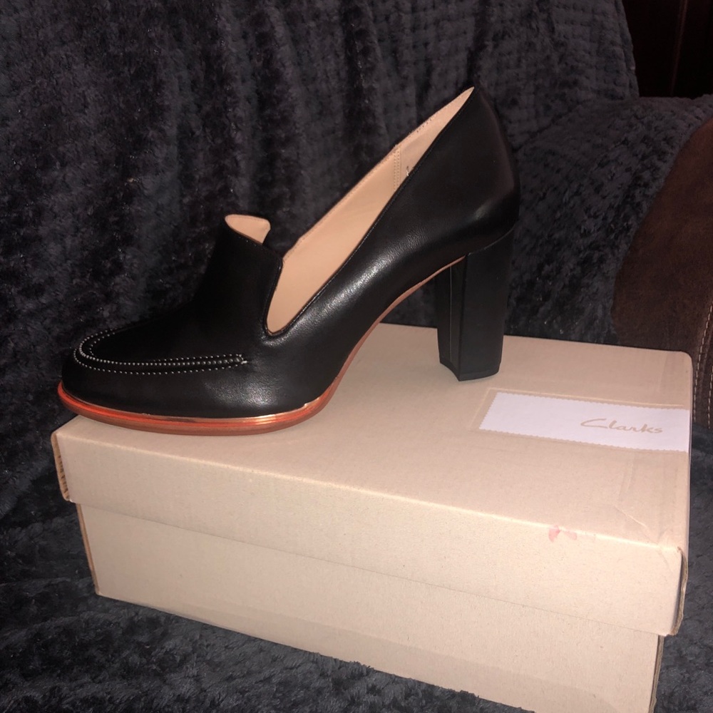Black Leather Heels